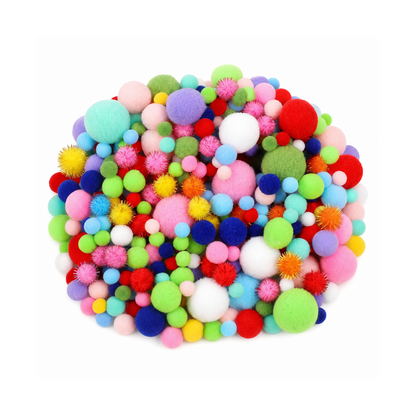 Colorful Craft Pom Poms